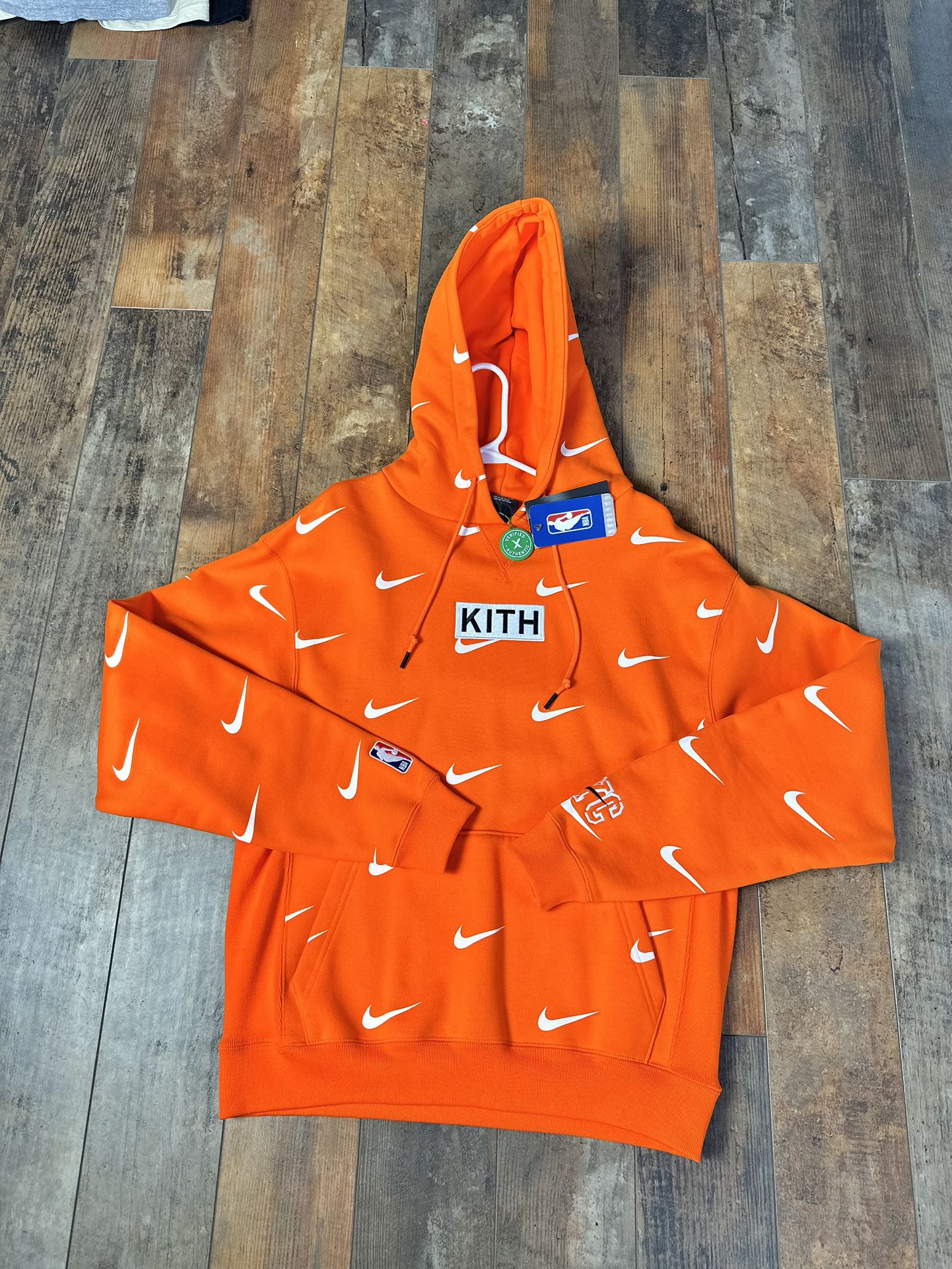【Lサイズ】KITH & Nike Swoosh Hoodie orange