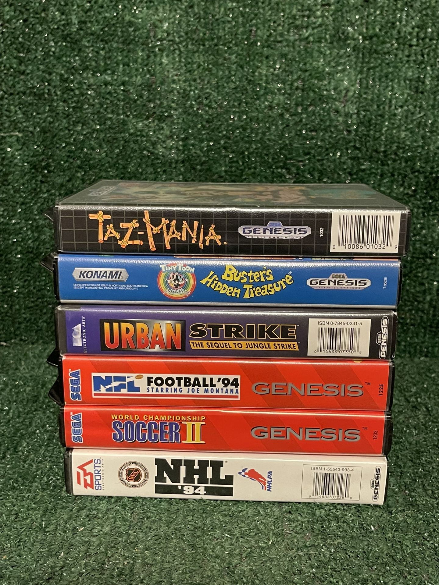Sega Genesis Game Lot Of 6 Tested And Works Fast Shipping!