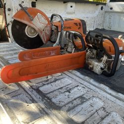 Concrete Saw For Parts Only Chain Saw For Parts Only. 