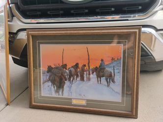 "The Home Gate" Framed Western Art Print