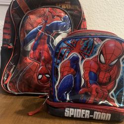 Kids Spider-Man Backpack And Lunchbox