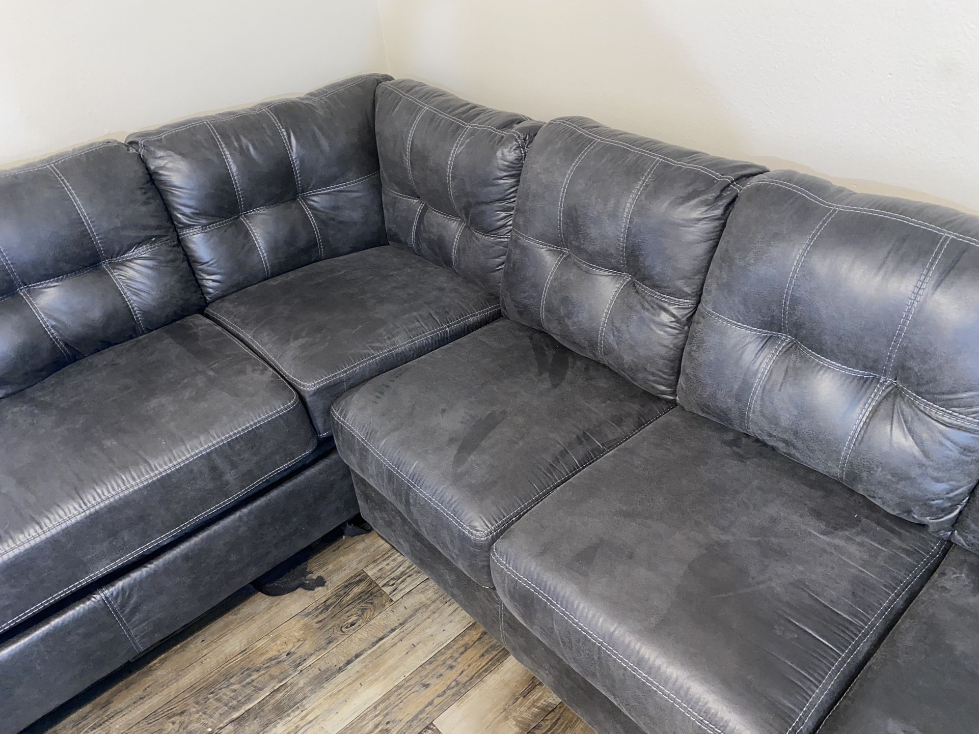 Gray L Shaped Couch 