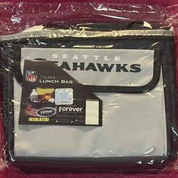 NFL Seattle Seahawks Football Bungie Lunch Bag Box Insulated Cooler 10” x 8.5” x 8.75” NEW in Package!