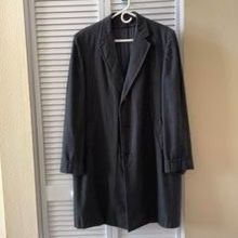 Gray Pea Coat Pure Wool