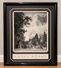 Ansel Adams Yosemite Half Dome Print - Professionally Framed