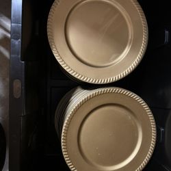 Charger plates for events gold 95 total