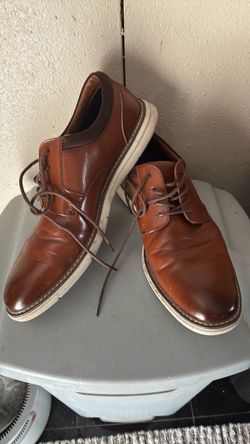 Nun bush #Men's Brown Leather Dress Shoes
