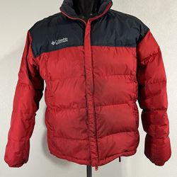 Columbia Sportswear Titanium Packable Down Puffer Jacket Men’s Large Red Blac