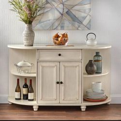 New Antique White Sideboard Buffet Server Entryway Storage 