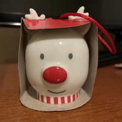 New Starbucks Christmas REINDEER Ceramic Ornament 2023/Europe 