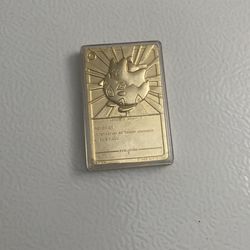23K Gold Plated Togepi Pokemon Card