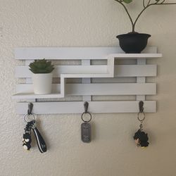 Decorative Key Holder With Shelf
