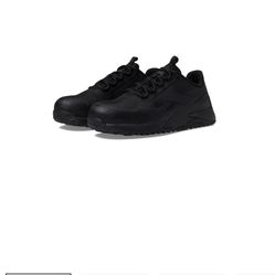 Black Reebok Work (Steel Toe) Women 8.5 Slip Resistant Rubber Outsole