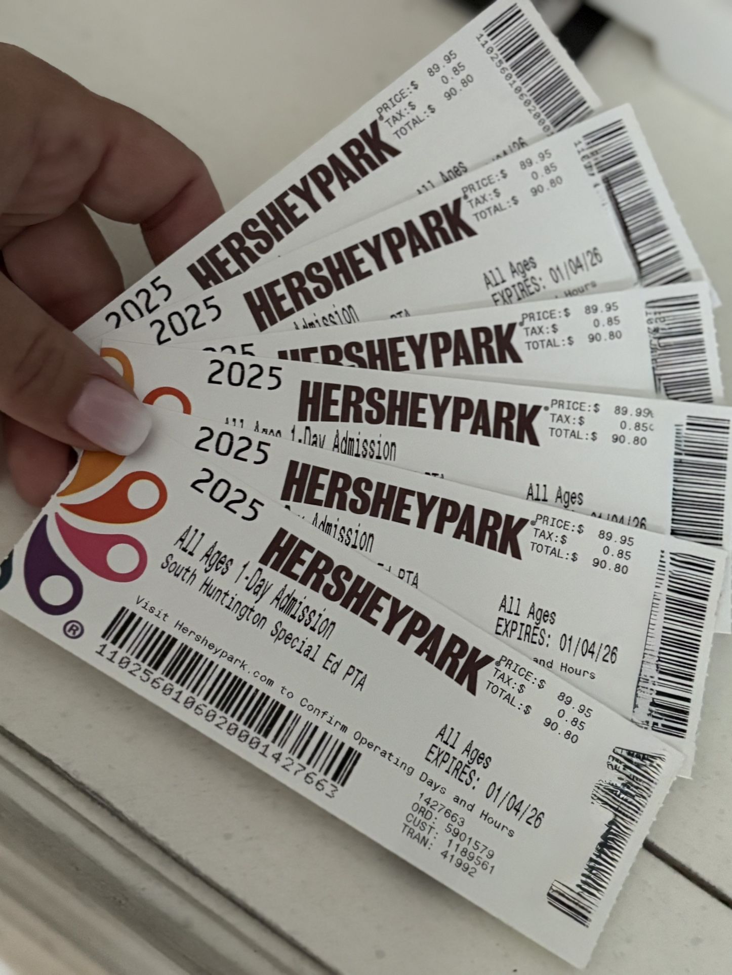 Hershey’s Park Admission Tickets For Sale!
