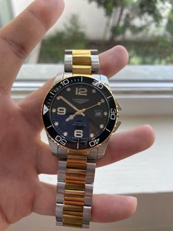 Longines HydroConquest Automatic Two-Tone Black Dial Men’s Watch – broken