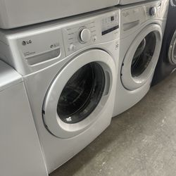 lg washer dryer electric  front load 