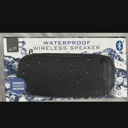 iLive Audio Waterproof Fabric Wireless Speaker (IPX5) - Black (ISBW348B)