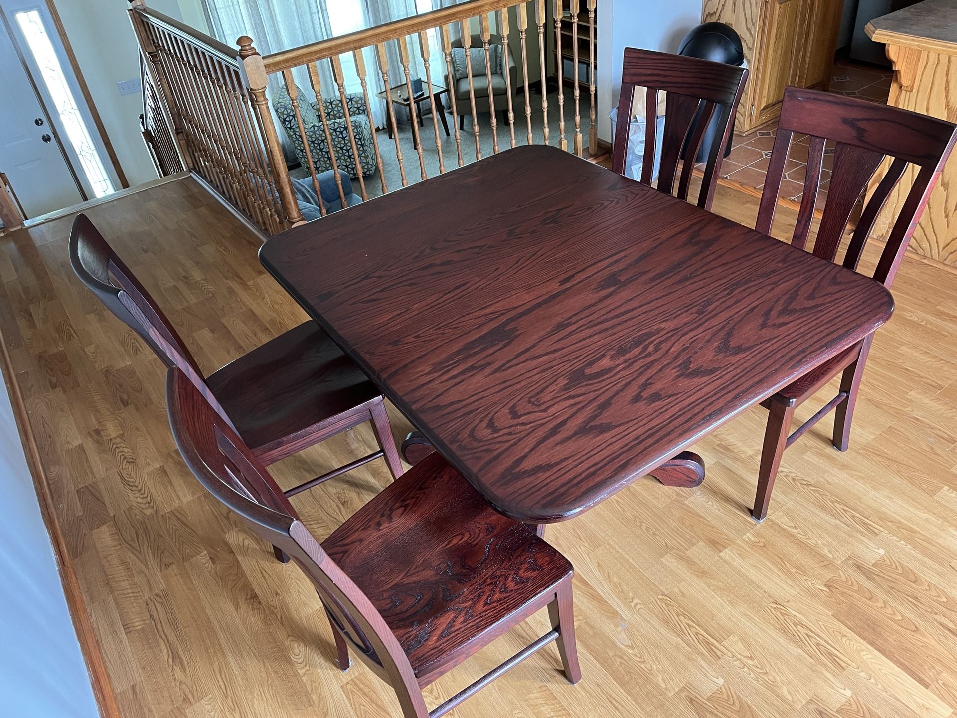Wood Dining Table And Chairs