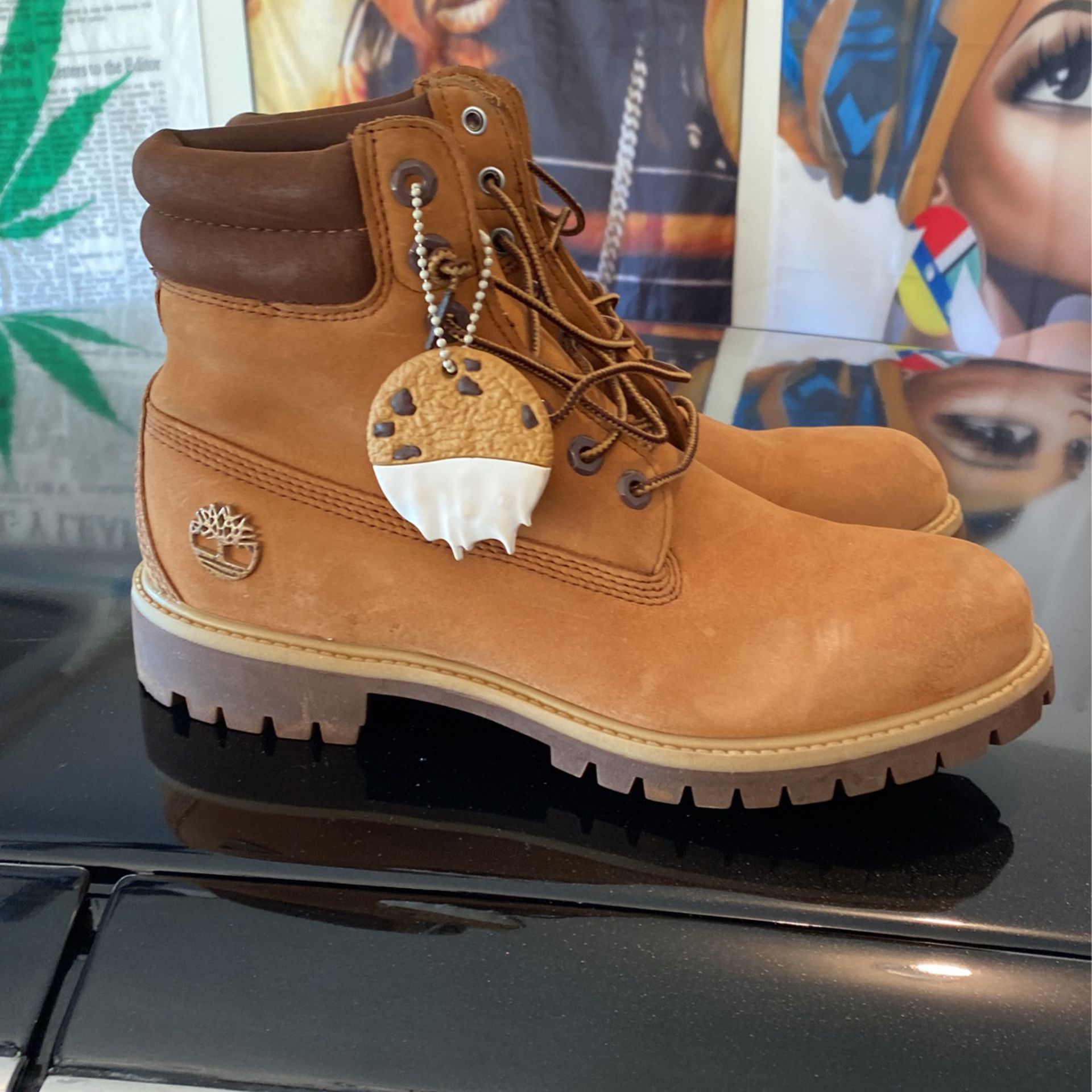 LIMITED EDITION CHRISTMAS COOKIE 🍪 TIMBERLAND BOOTS MENS SUZE 9