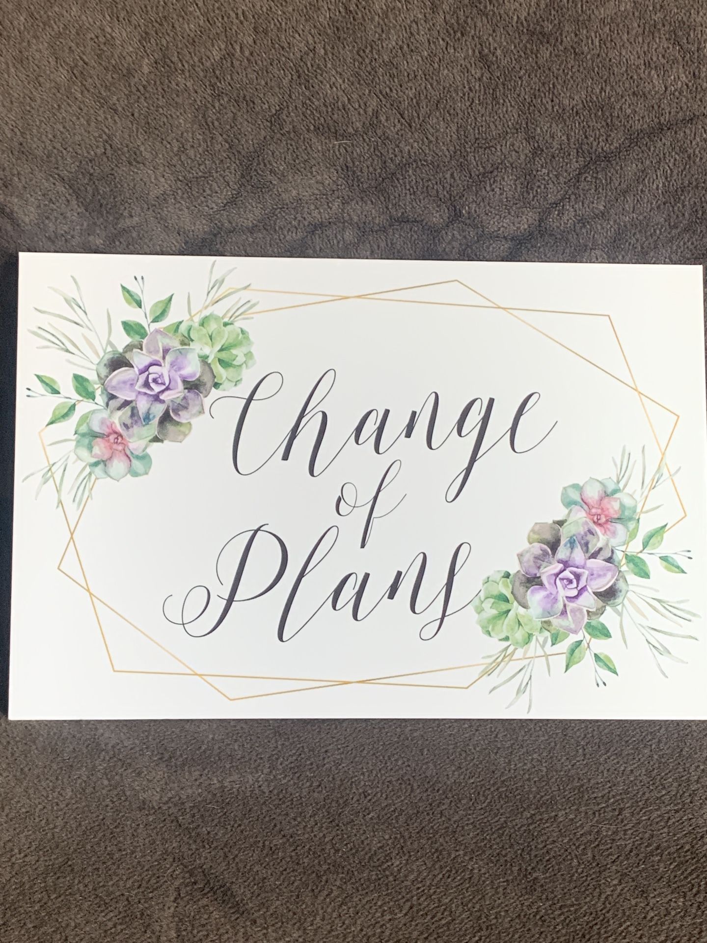 Change of Plans Postcards, Event Postpone Cards 6” x 4” 48-Pack