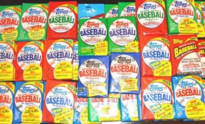 300 Old Vintage Topps Baseball Cards in Sealed Wax Pack Lot Gift Package