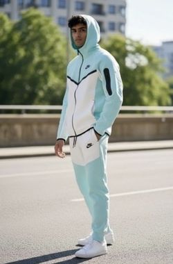 3XL | Nike Tech Lightweight 2-Piece Tracksuit Set (Mint / White) – New