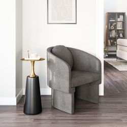 Olya Truffle Gray Accent Chair