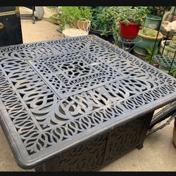 Nice Garden Table.  Chimney Vase.   Paid More Than 1,000 