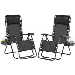 26" Zero Gravity Recliners Adjustable Set of 2