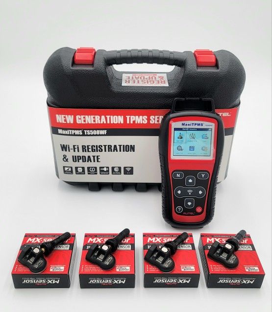 Autel TS508WF TPMS Diagnostic Tool With Free Updates And 4x MX-sensors.
