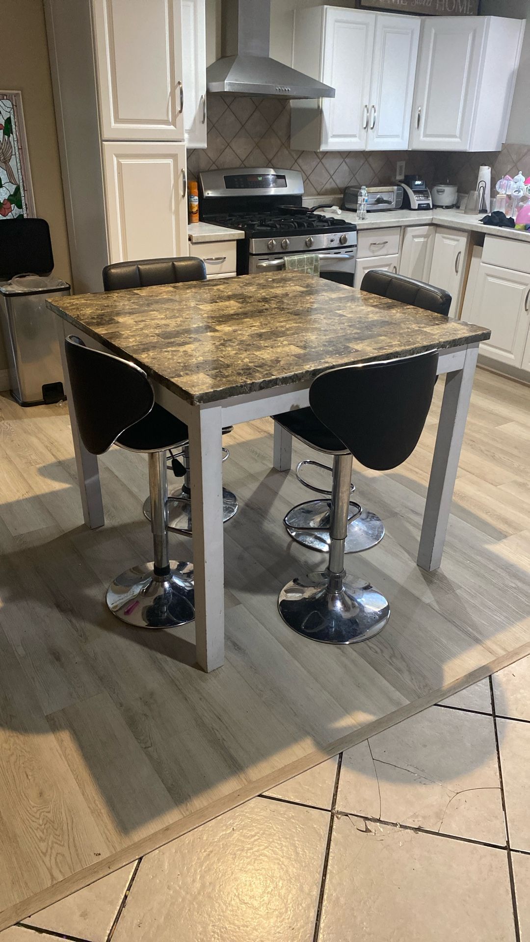 High Table With Chairs