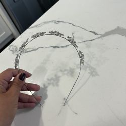 silver headband