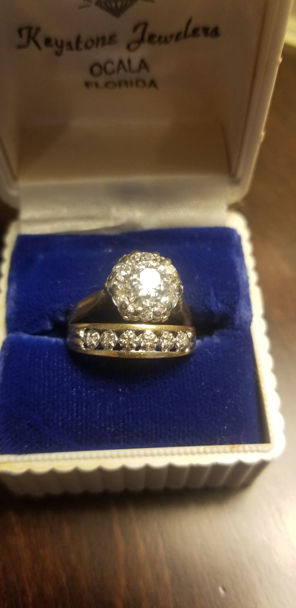Antique Diamond Cluster Ring