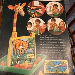 MILTON BRADLEY PLAYSKOOL Giraffe #210 Game Toy VTG 1960-70’s USA Nostalgic USA
