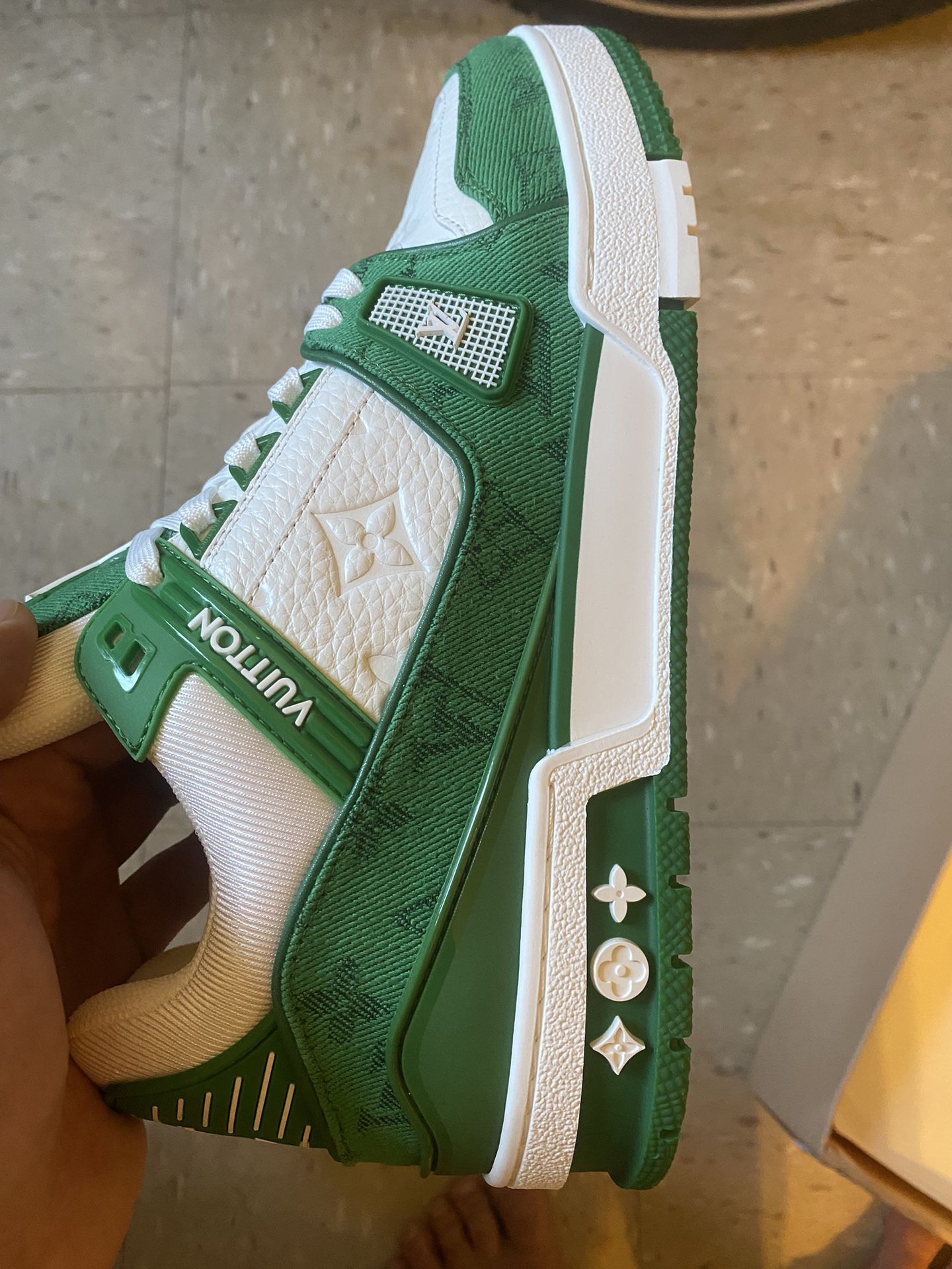 Louis Vuitton LV Trainer Green Size:lv8 us9 for Sale in Weehawken, NJ -  OfferUp