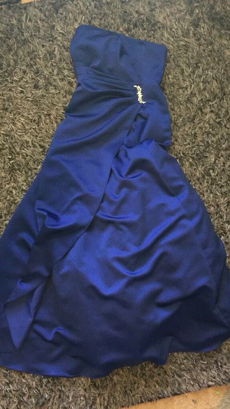 blue gown/dress