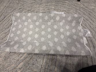 Jool Baby Serenity Soft Changing Pad + Washable Cover, Non-Slip - Fits Standard Changing Tables & Dressers (Cloud Pattern, Gray)