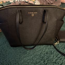 Black Michael Kors, Purse, And Wallet