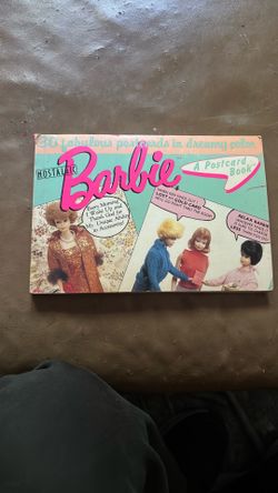 vintage BARBIE post card book. 1990 manufacturing date.