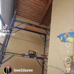 Scaffolding ,6ft ladder, Drop Clothes, & Rolling Poles Painting Tools Sold separately or together
