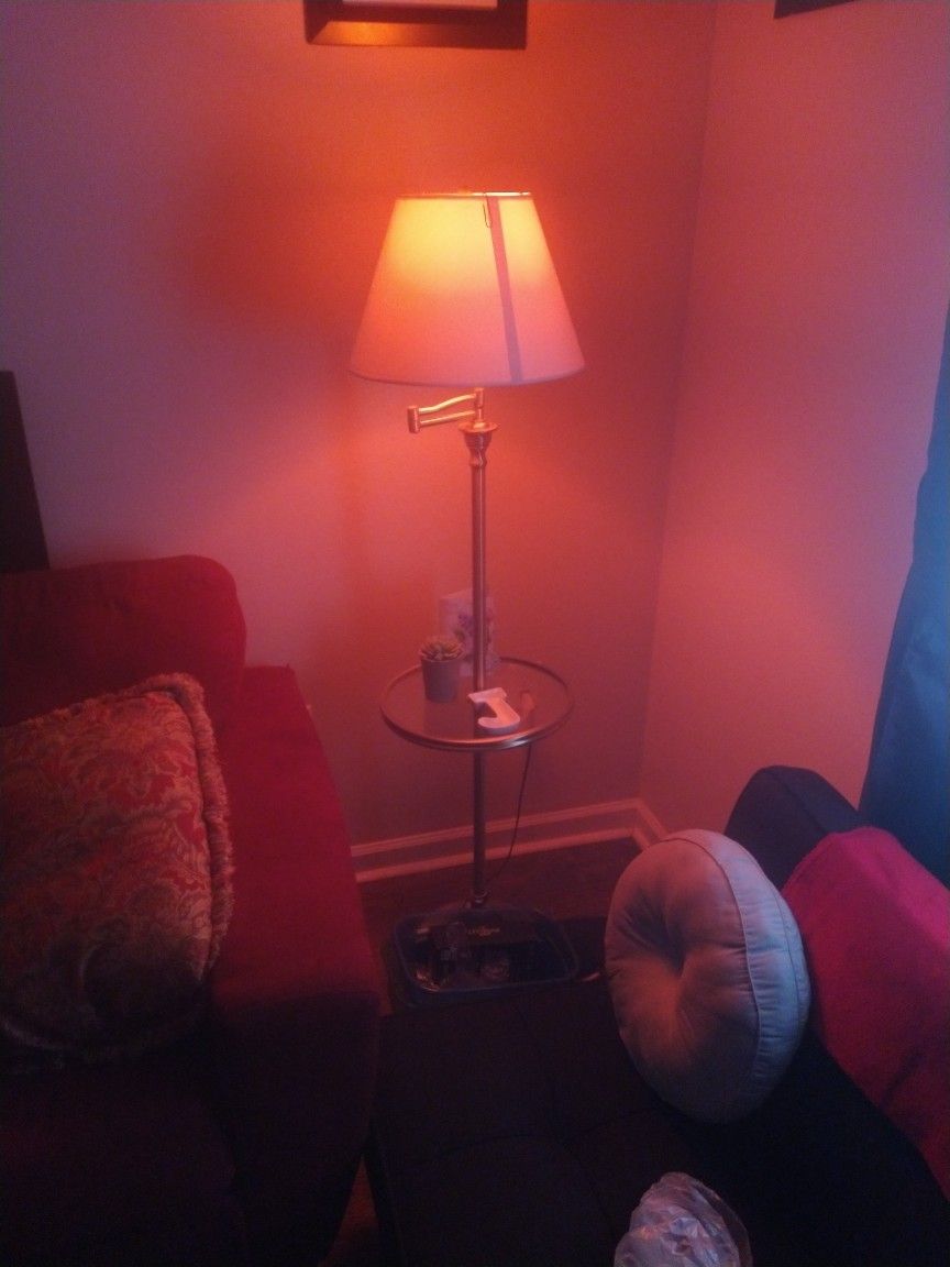 3 Click Brightness Swivel Neck Lamp(s) Bronze&Glass