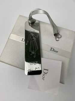 Christian Dior Original Novelty Silver Tailleur Bar Bookmark Super Rare