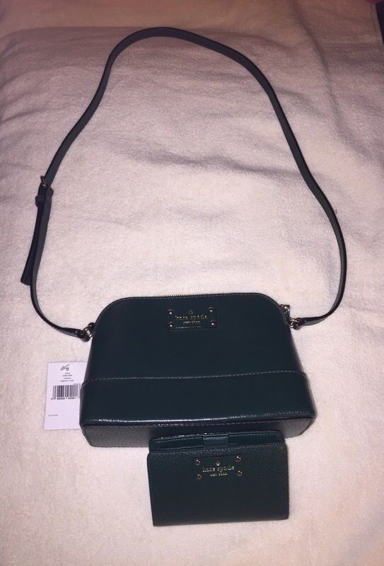 Authentic Kate Spade shoulder strap bag and matching wallet-Brand New!!
