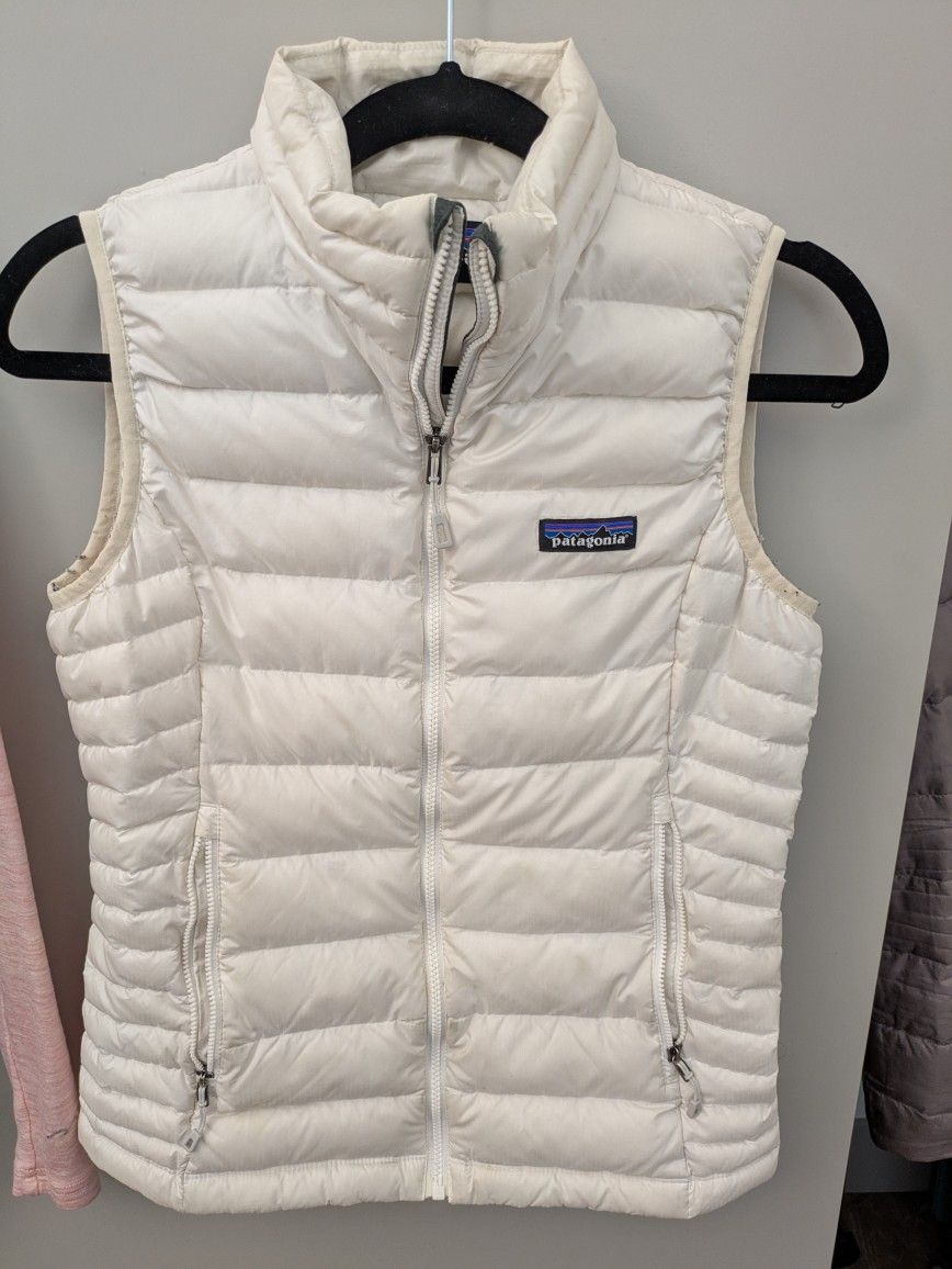 Women's White Patagonia Vest XS
