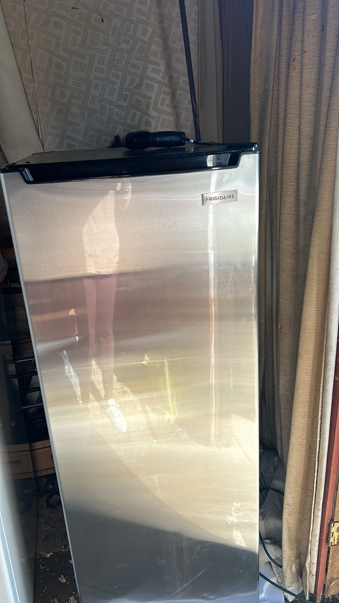 Stainless steel Frigidaire upright 6.5 ft.³ deep freezer for Sale in