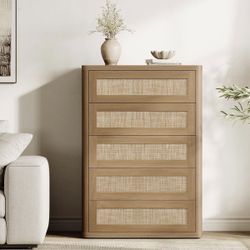 Rattan 5 Drawer Dressers