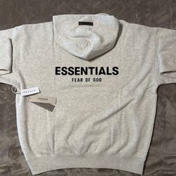 NEW Fear of God Essentials Light Oatmeal Hoodie (Size XXS, XS, S, M, L) 100% Authentic✅