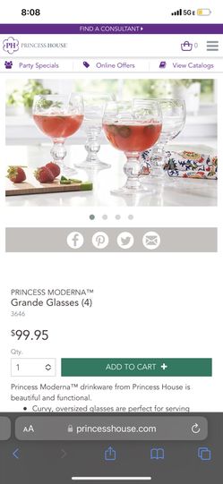Princess House Grande Glasses