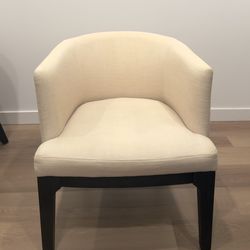 West Elm Oliver Chairs in Cream