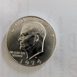 1974- S Silver Uncirculated Eisenhower Dollar 
